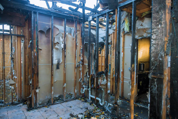 Professional Fire Damage Removal technician working in New Square, NY